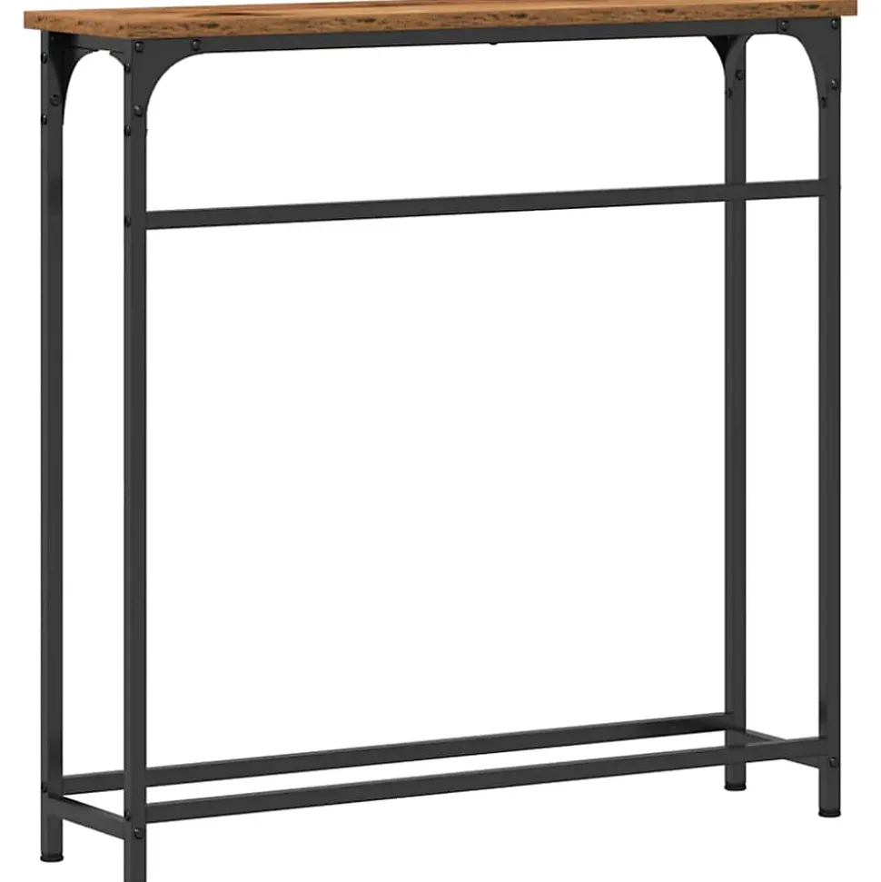 Table console Bois ancien 75 x 19,5 x 75 cm Bois d'ingénierie vidaXL