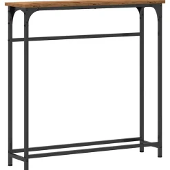 Table console Bois ancien 75 x 19,5 x 75 cm Bois d'ingénierie vidaXL