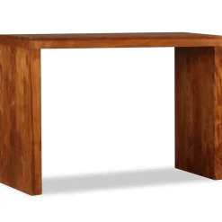 Table console Bois massif avec finition miel 110x40x76 cm vidaXL