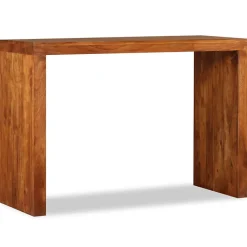 Table console Bois massif avec finition miel 110x40x76 cm vidaXL