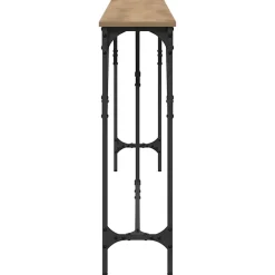 Table console chêne artisanal 180 x 23 x 75 cm vidaXL