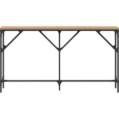 Table console chêne artisanal 140 x 23 x 75 cm vidaXL