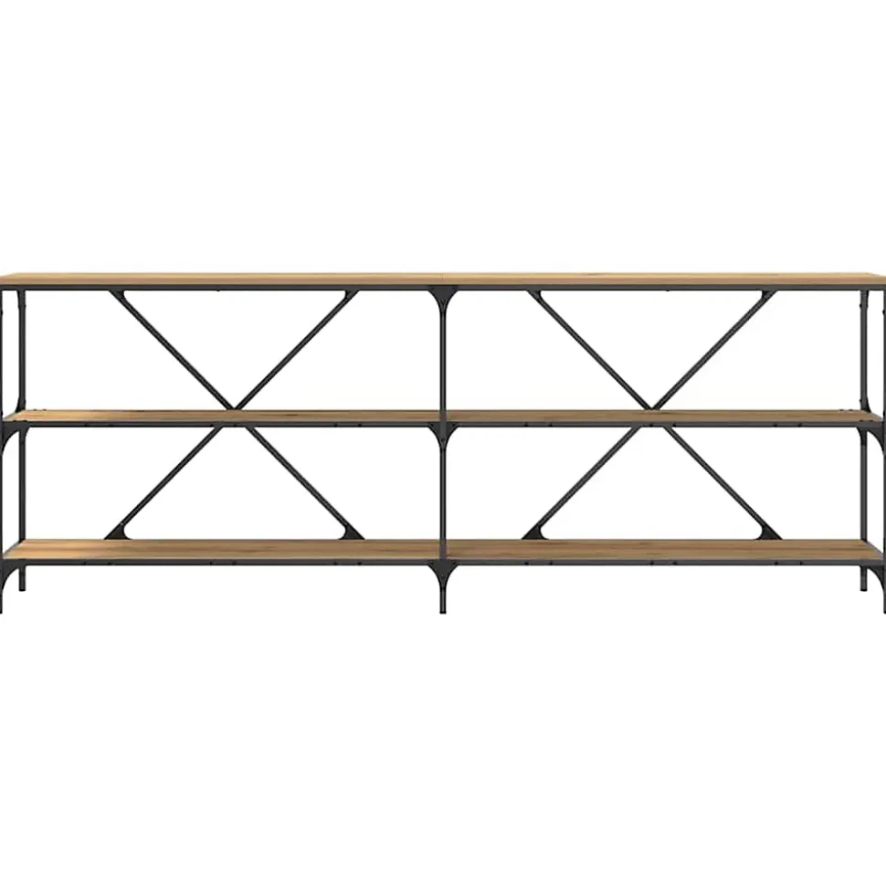 Table console Chêne artisan 200 x 30 x 75 cm Bois d'ingénierie vidaXL