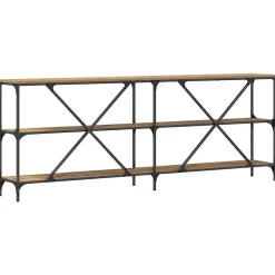 Table console Chêne artisan 200 x 30 x 75 cm Bois d'ingénierie vidaXL