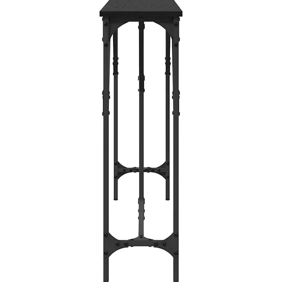 Table console Chêne noir 140 x 23 x 75 cm vidaXL