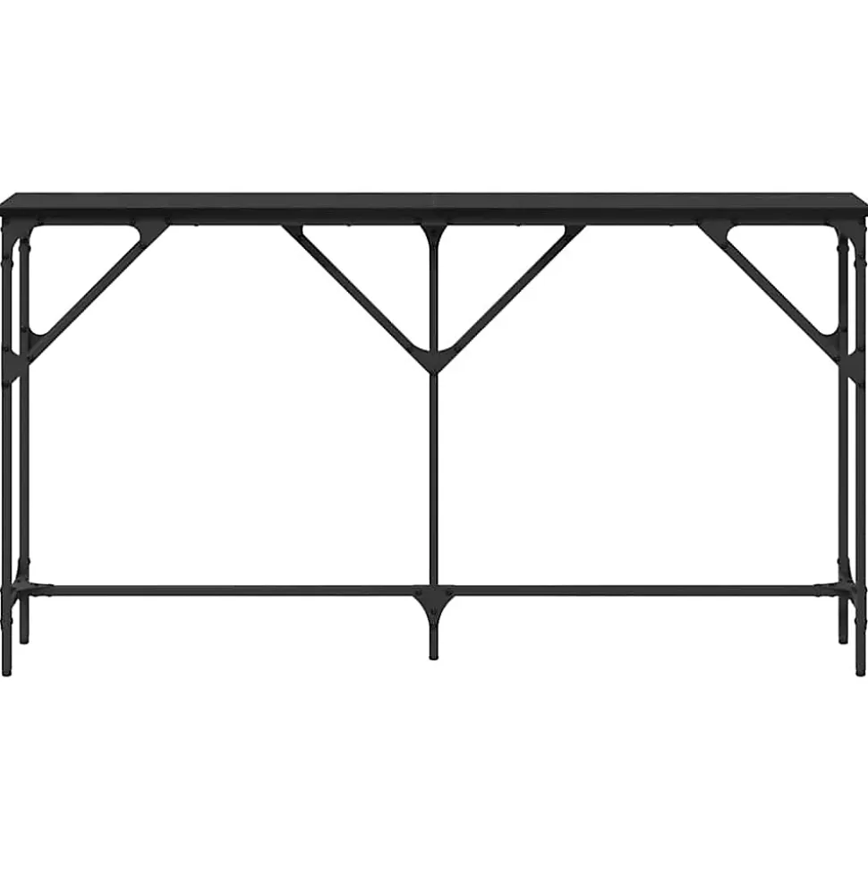 Table console Chêne noir 140 x 23 x 75 cm vidaXL