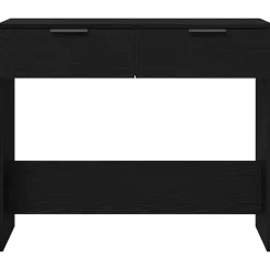 Table console Chêne noir 30 x 36 x 75 cm Bois d'ingénierie vidaXL