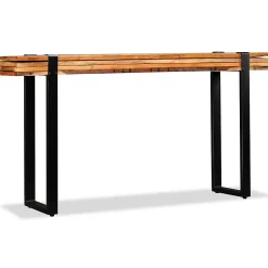 Table console en bois de récupération massif - VIDAXL - Style Vintage - Aspect bois - Rectangulaire