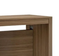 Table console extensible 8 couverts GRANDEZZA noyer 80 cm avec allonges intégrées TERRANEO