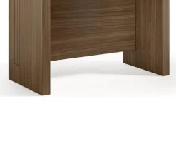 Table console extensible 8 couverts GRANDEZZA noyer 80 cm avec allonges intégrées TERRANEO