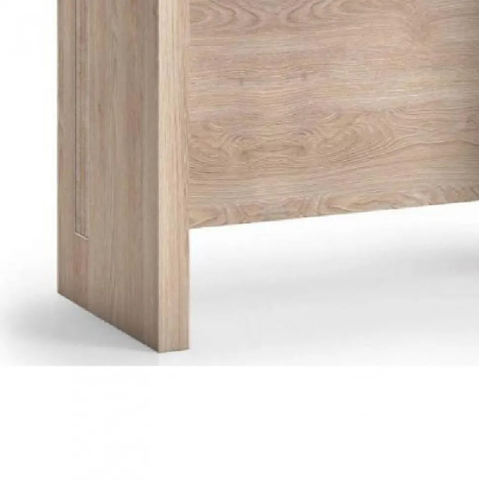 Table console extensible 8 couverts TOPAZ 90 cm chêne avec allonges intégrées TERRANEO