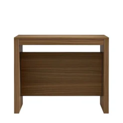 Table console extensible 8 couverts TOPAZ noyer 90 cm avec allonges intégrées TERRANEO