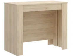 Table console extensible en chêne naturel - Longueur 54-239 x Hauteur 77 x Profondeur 90 cm