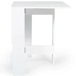 Table console pliable EDI 2-4 personnes bois blanc 103 x 76 cm