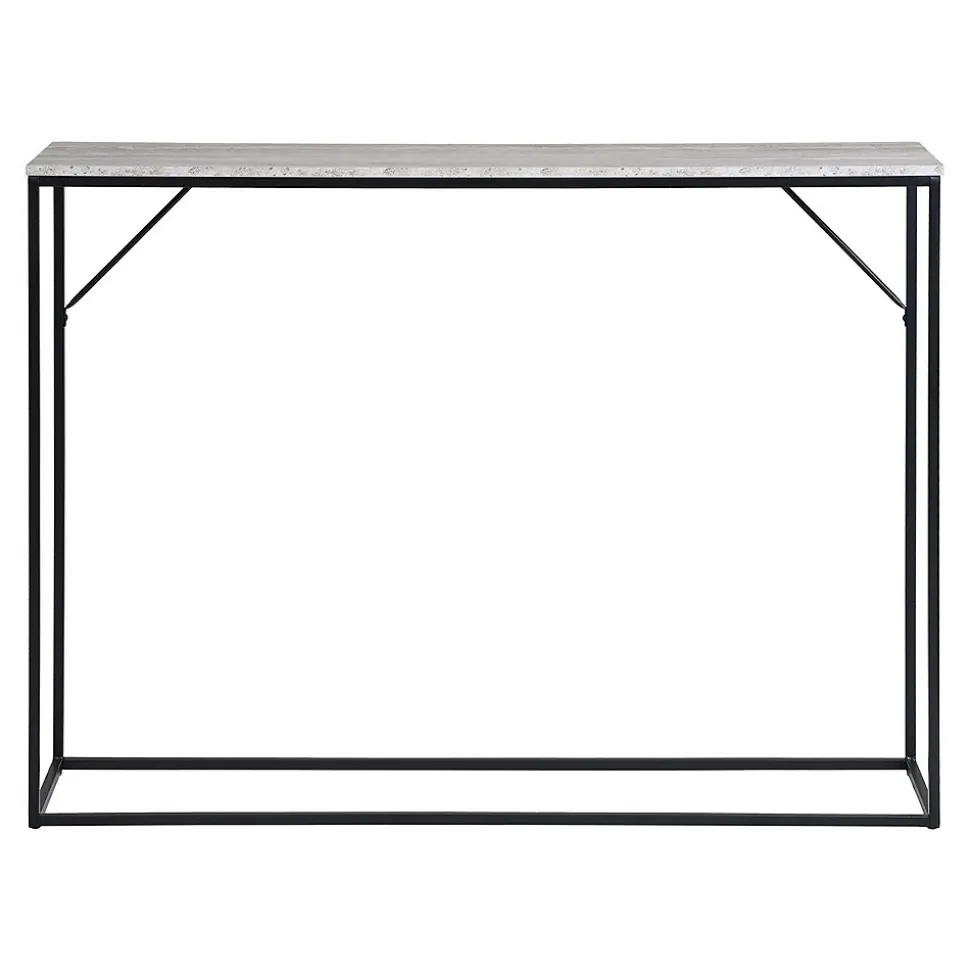 Table Console Vita, Marron, Métal, 110x26x80 cm, Seven Design