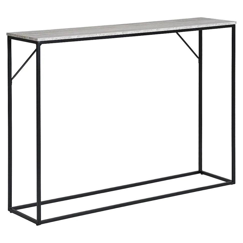 Table Console Vita, Marron, Métal, 110x26x80 cm, Seven Design