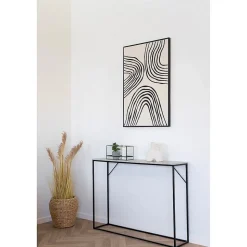 Table Console Vita, Marron, Métal, 110x26x80 cm, Seven Design