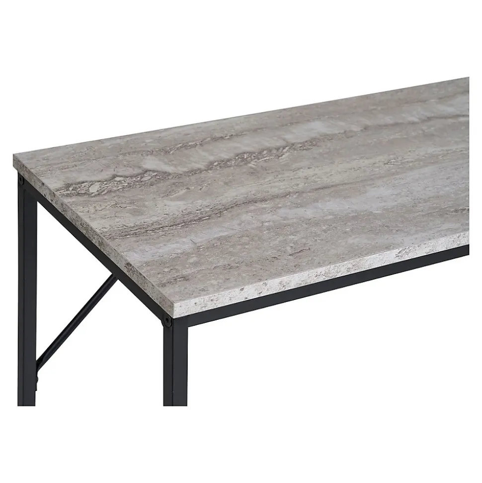 Table Console Vita, Marron, Métal, 110x26x80 cm, Seven Design