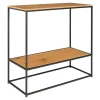 Table Console Vita, Marron, Métal, 80x36x80 cm, Seven Design