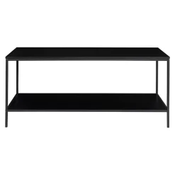 Table Console Vita, Noir, Métal, 100x36x45 cm, Seven Design