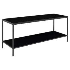 Table Console Vita, Noir, Métal, 100x36x45 cm, Seven Design