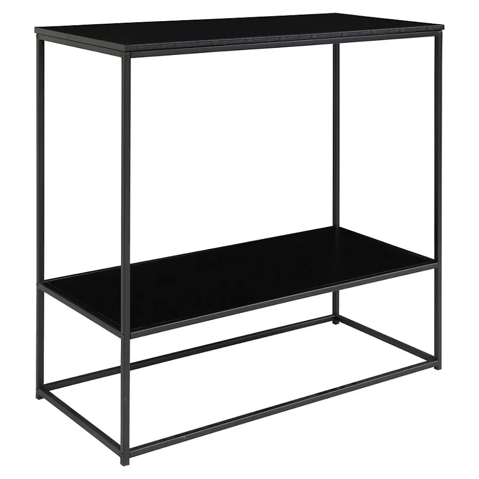 Table Console Vita, Noir, Métal, 80x36x80 cm, Seven Design