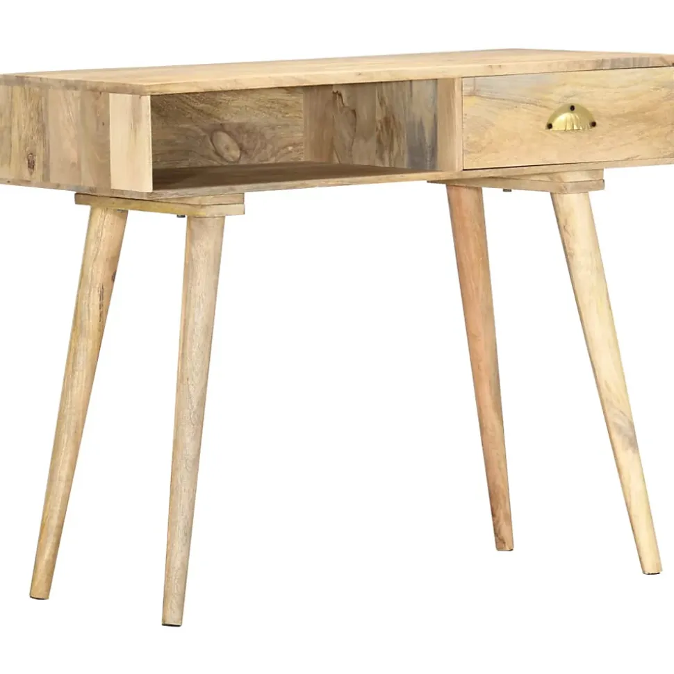 Table console 90x45x75 cm bois de manguier massif vidaXL