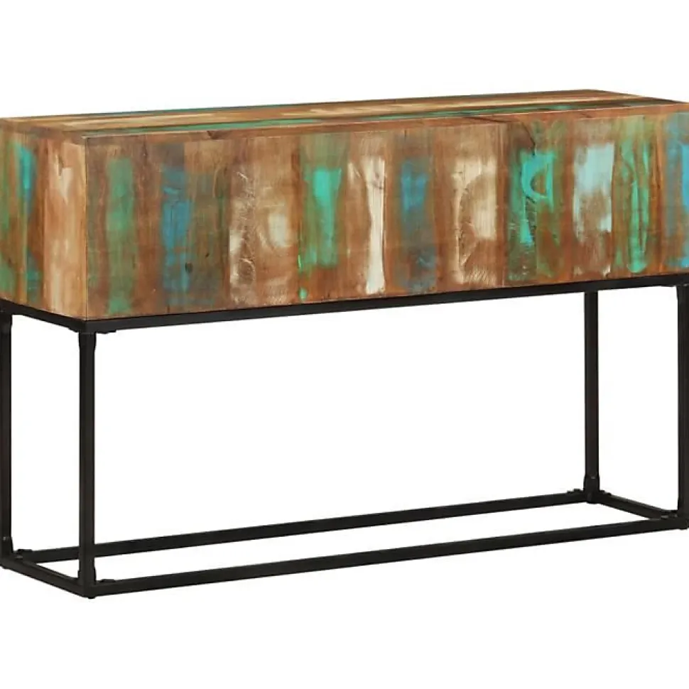 Table console 120x30x75 cm Bois de récupération massif