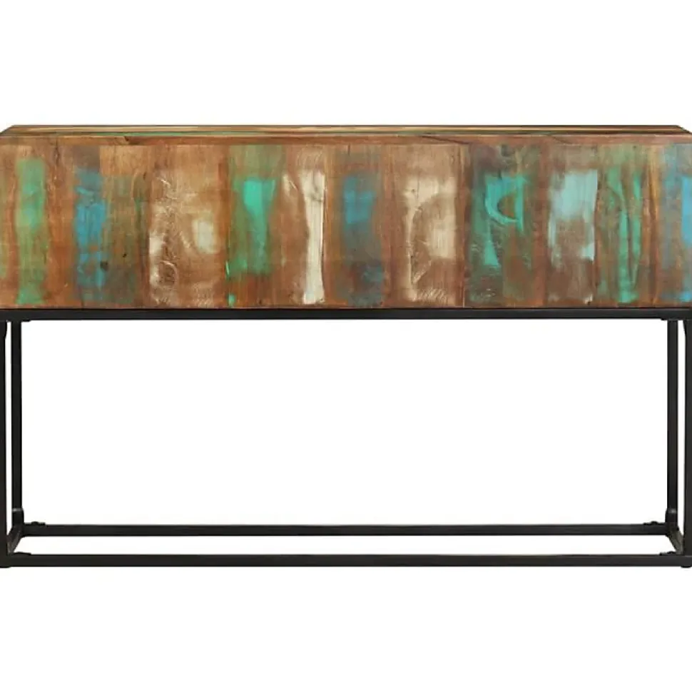 Table console 120x30x75 cm Bois de récupération massif