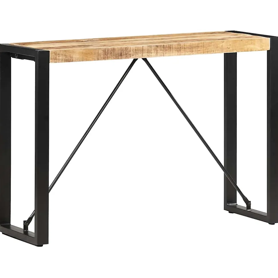 Table console 110x35x76 cm Bois de manguier massif vidaXL