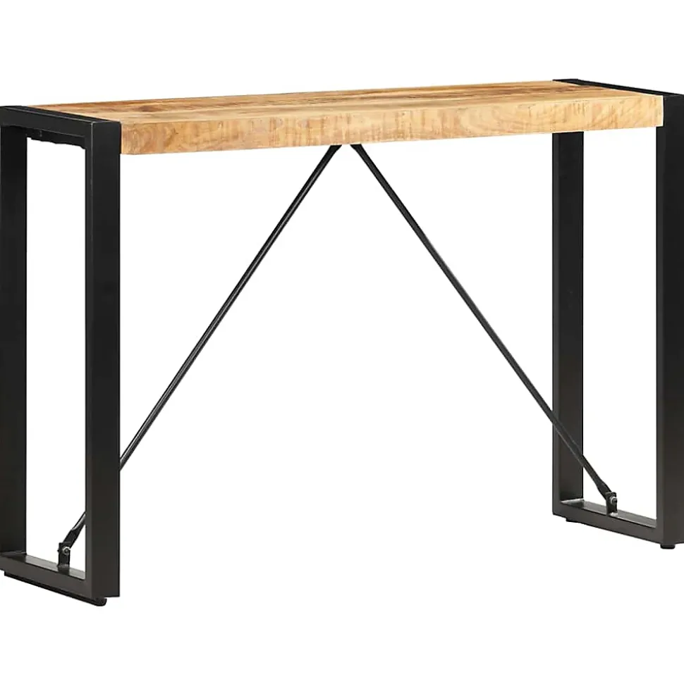 Table console 110x35x76 cm Bois de manguier massif vidaXL