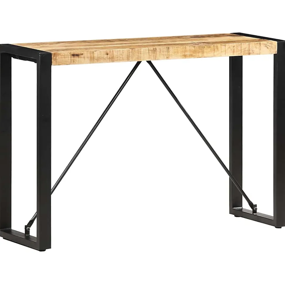 Table console 110x35x76 cm Bois de manguier massif vidaXL