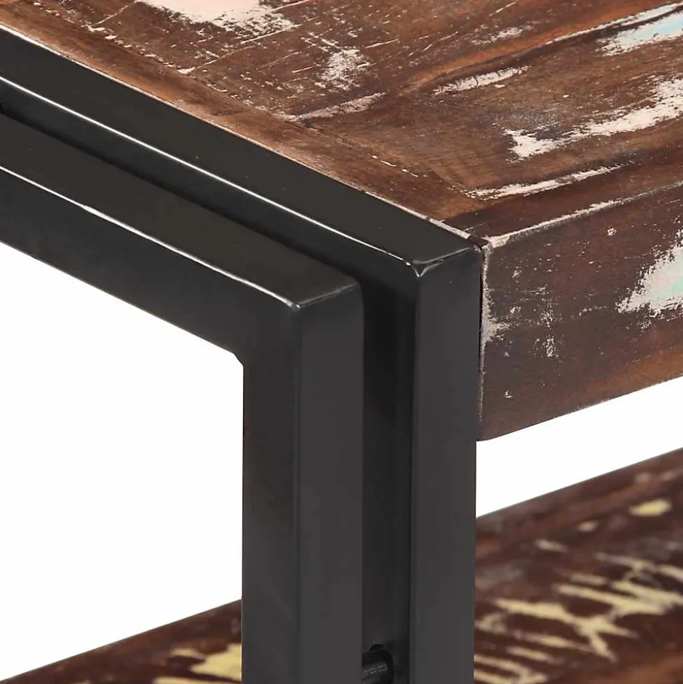 Table console 90x30x75 cm Bois de récupération massif vidaXL