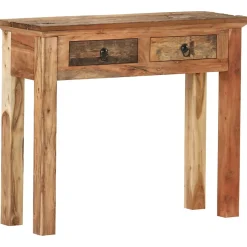 Table console 90,5x30x75 cm Bois d'acacia et de récupération vidaXL