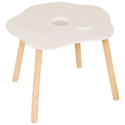 Table d'appoint enfant Douceur blanc 54x42cm - Atmosphera