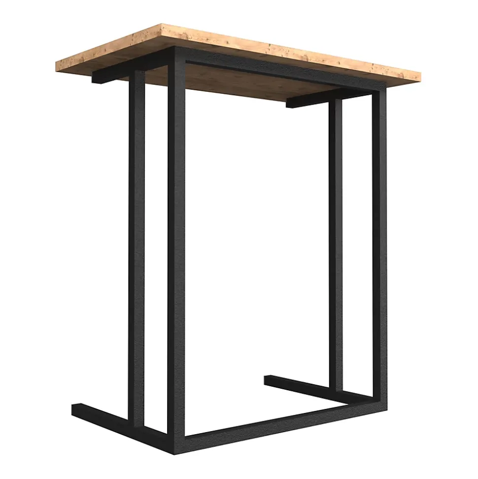 Table d'appoint Högsby 65,5 x 60 x 35,5 cm effet chêne en.casa