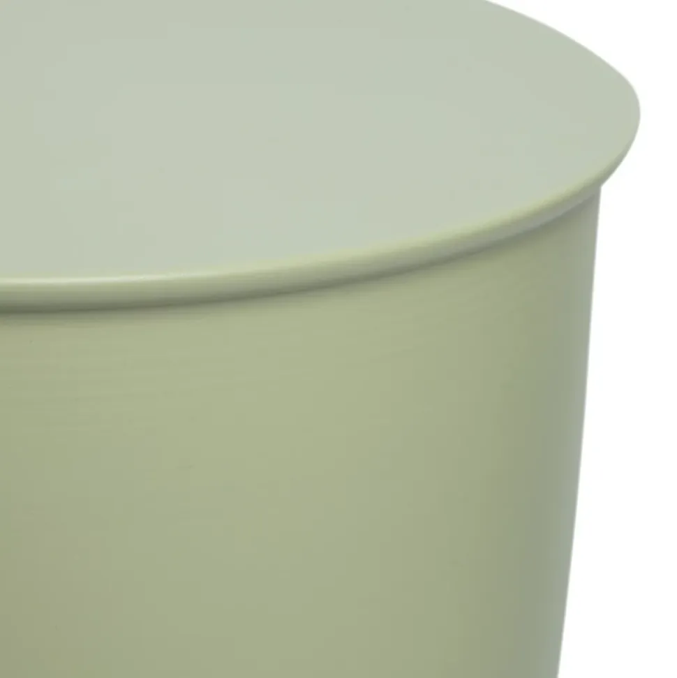 Table d'appoint ronde en métal vert sauge ⌀ 31 cm, Yuri