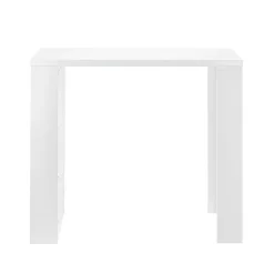Table de Bar Bonn 3 Etagères 117 x 57 x 107 cm Blanc en.casa