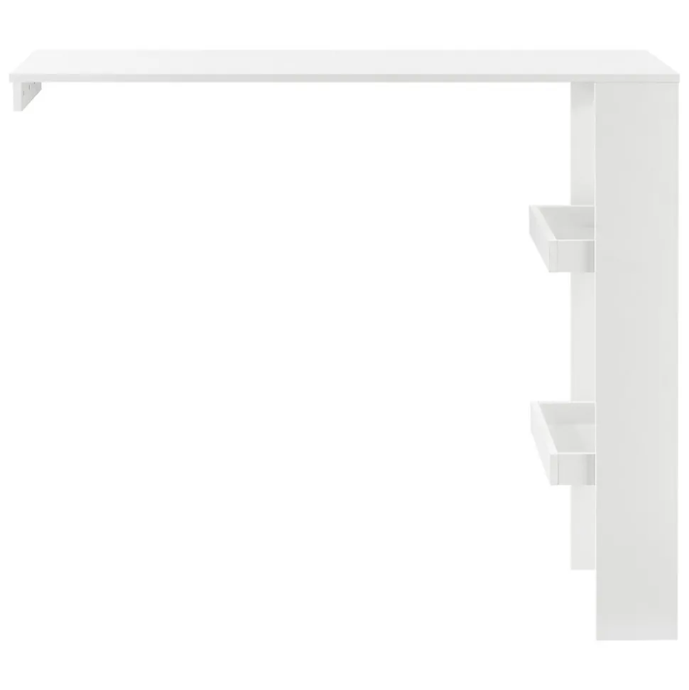 Table de Bar Bromölla 120 x 45 x 106 cm Blanc en.casa