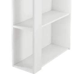 Table de Bar Danderyd 3 Etagères 120x60x106 cm Blanc Effet Béton en.casa