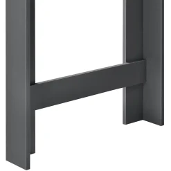 Table de Bar Danderyd 3 Etagères 120x60x106 cm Gris Foncé en.casa