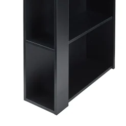Table de Bar Danderyd 3 Étagères 120x60x106 cm Effet Chêne Noir en.casa