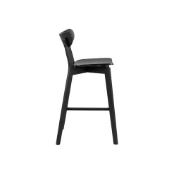 Table de bar et 4 tabourets de bar scandinaves en bois - LETA