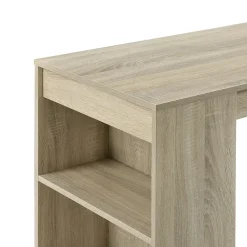 Table de Bar Kouvola 110 x 50 x 103 cm Effet Chêne en.casa