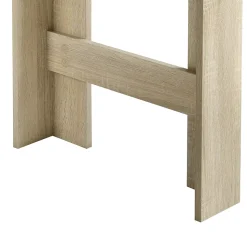 Table de Bar Kouvola 110 x 50 x 103 cm Effet Chêne en.casa