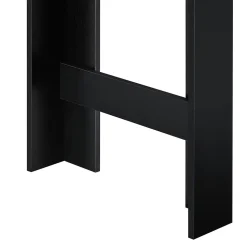 Table de Bar Kouvola 110 x 50 x 103 cm Noir Effet Chêne en.casa