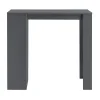 Table de Bar Kouvola 110 x 50 x 103 cm Gris foncé en.casa