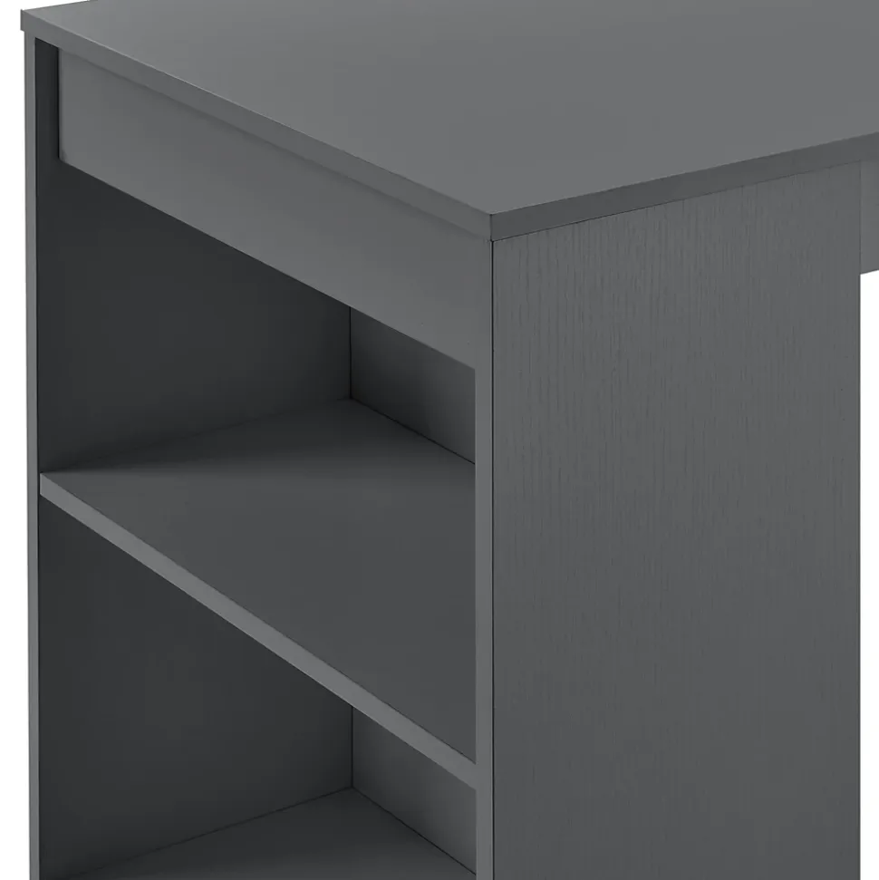 Table de Bar Kouvola 110 x 50 x 103 cm Gris foncé en.casa