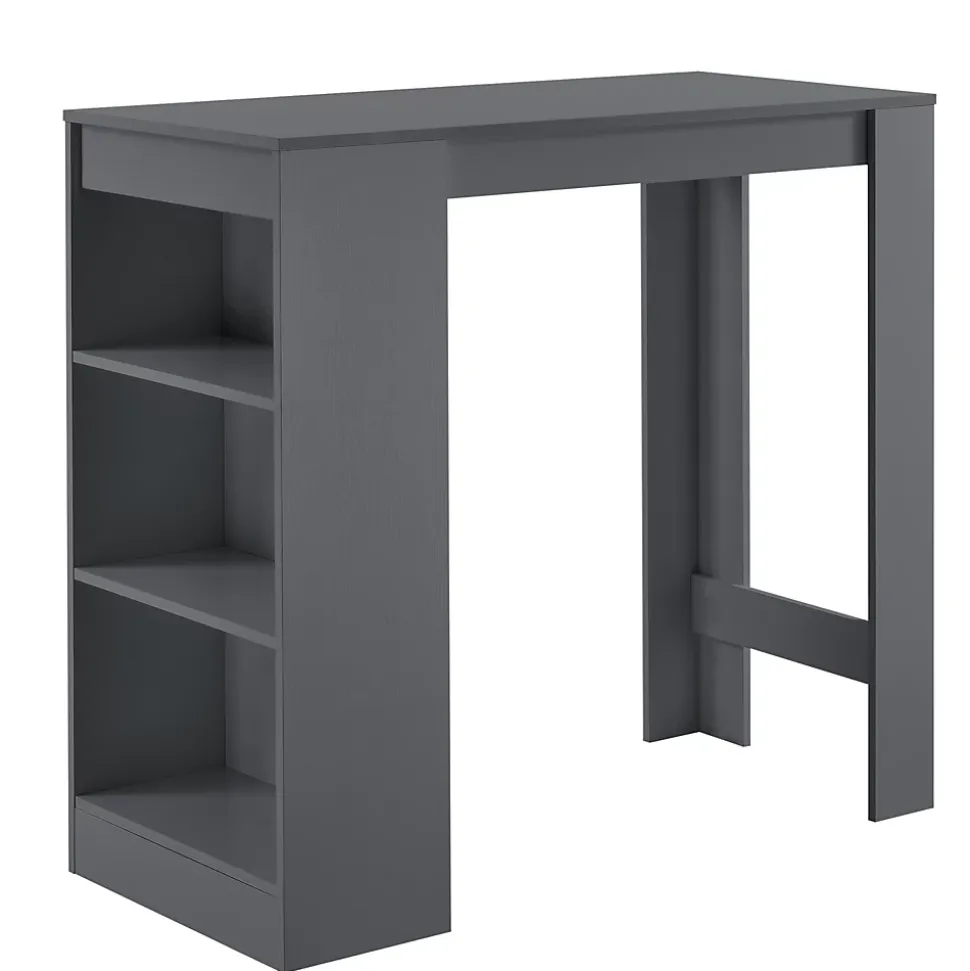 Table de Bar Kouvola 110 x 50 x 103 cm Gris foncé en.casa