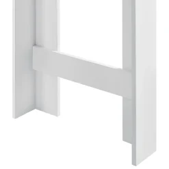 Table de Bar Kouvola 110 x 50 x 103 cm Blanc Effet Chêne en.casa